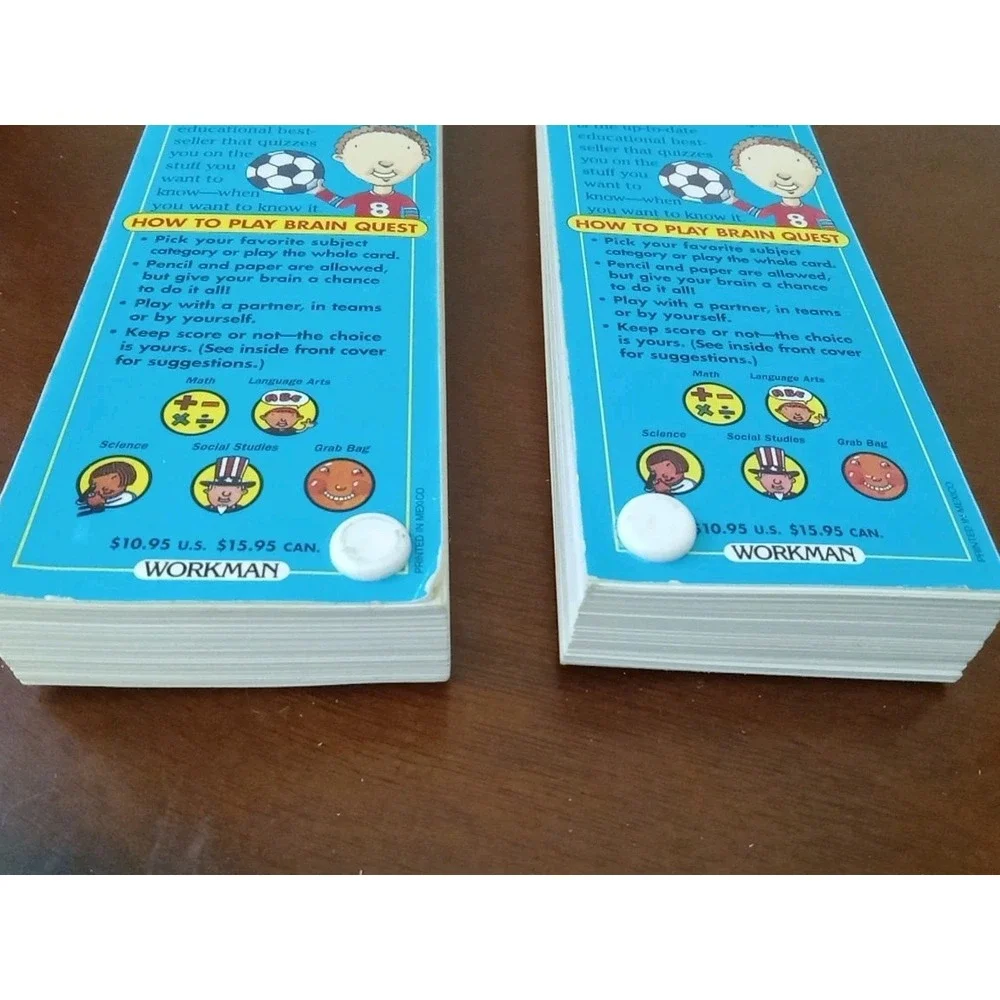 Brain Quest Lot 3rd Grade New Updated Edition Deck One & Two 1990's Teaching Aid